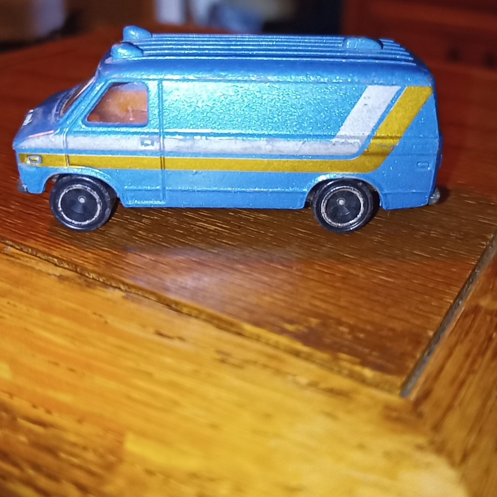 Vintage Chevrolet # F22 Chevy Van 1977 Tomica Tomy Made In JAPAN 1/78 Bl…